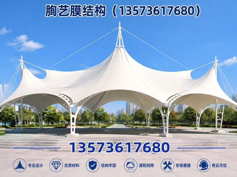 坊子区膜结构加油站展示图